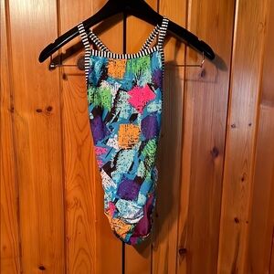 Dolfin Uglies Colorful Abstract Print Swimsuit